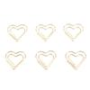 100pcs Heart Shape Paper Clips Cute Metal Paper Clips Portable Adorable Small Paper Clips for Document Organization