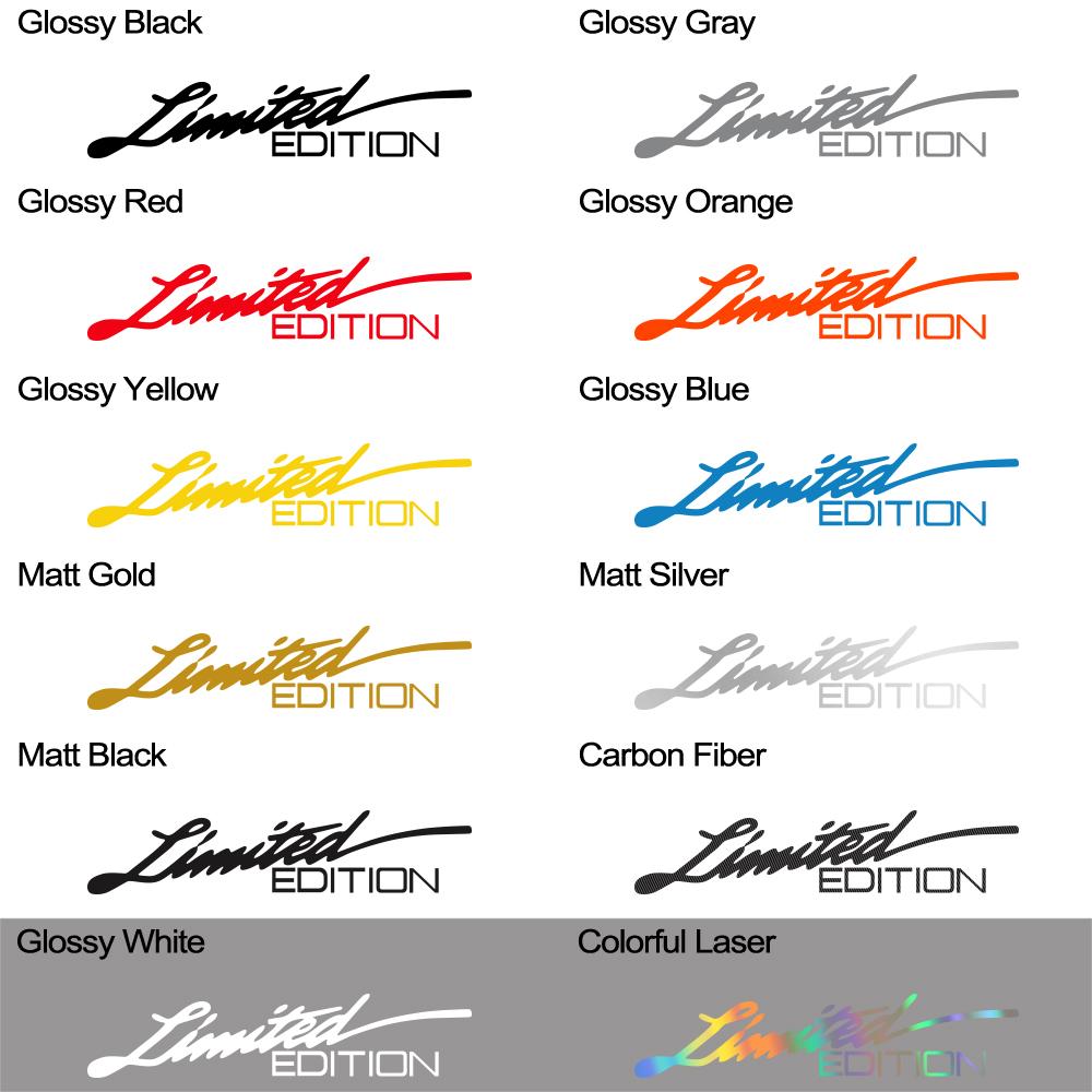 Funny Limited Edition Car Motocycle Sticker Decals for