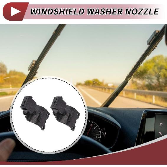 2pcs Windshield Washer Nozzle for Toyota Tacoma 2016-2023 for Lexus RX350 2016-2022 Front Windshield Spray Nozzles Wiper Spray Washer Jet