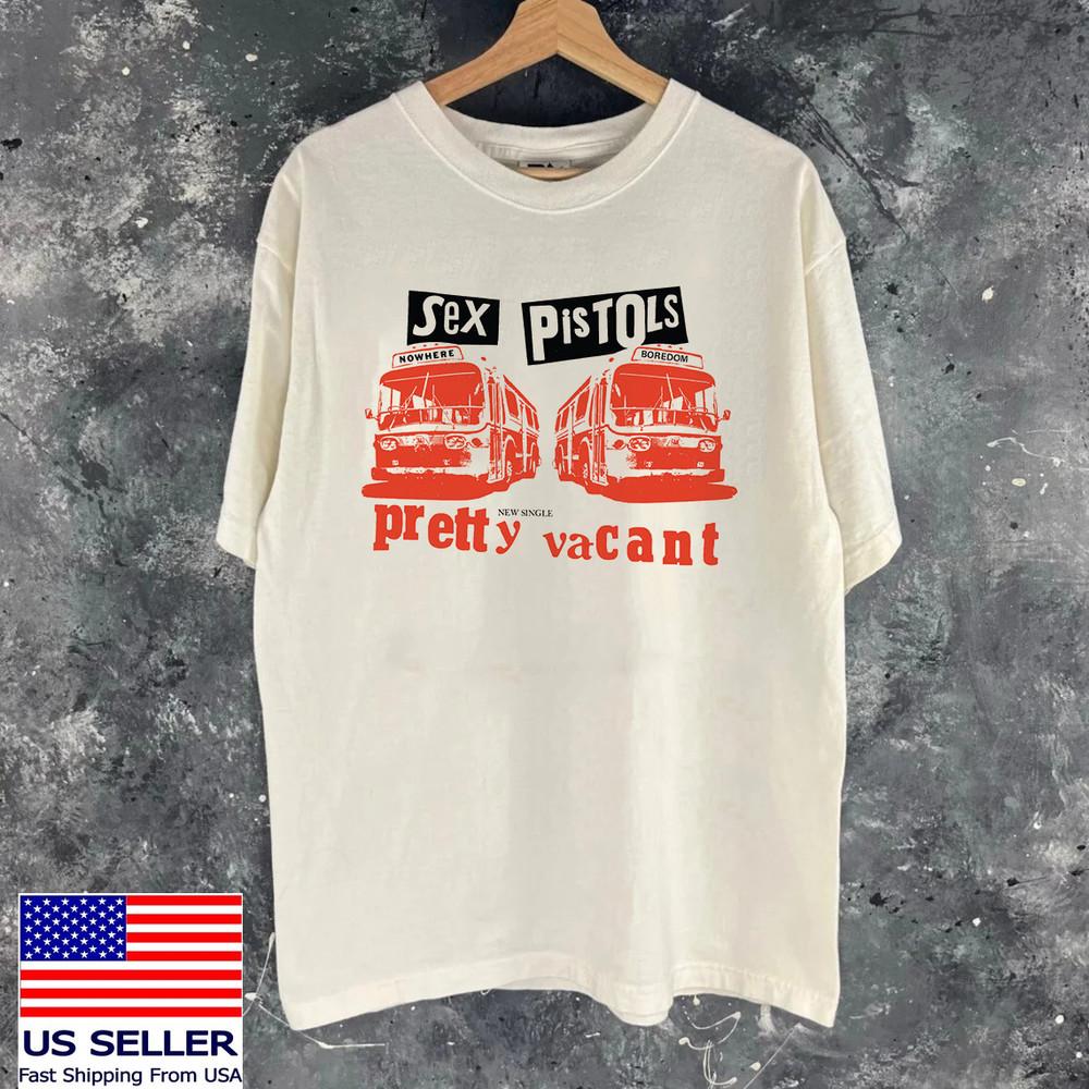 SEX PISTOLS Band Pretty Vacant Nowhere Boredom  Full Size S-5XL Unisex T-Shirt XXXL