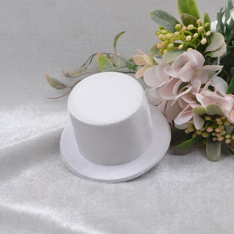 DIY Bare Doll Hat 9cm Mini Top Hat Unfinished EVA Oil Cloth Base For Accessories And Party Decors