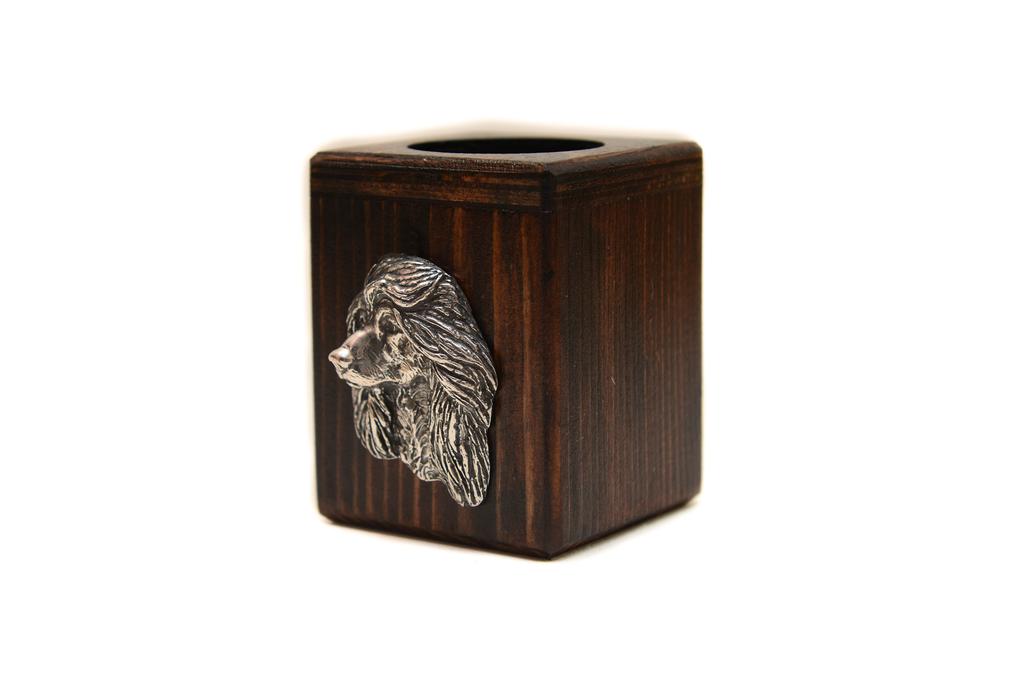 Afghan Hound, Tazi I - Wooden Candle Holder with a Dog, a Unique Souvenir After Losing a Dog, a Handicraft from the Art-Dog Brand