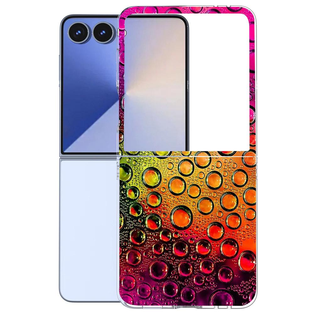 Für Samsung Galaxy Z Flip 7 6 5 4 3 Hülle Mode Malerei Hart-PC Transparente Abdeckung Für Galaxy Z Flip7 Faltbare Hüllen Funda Coque