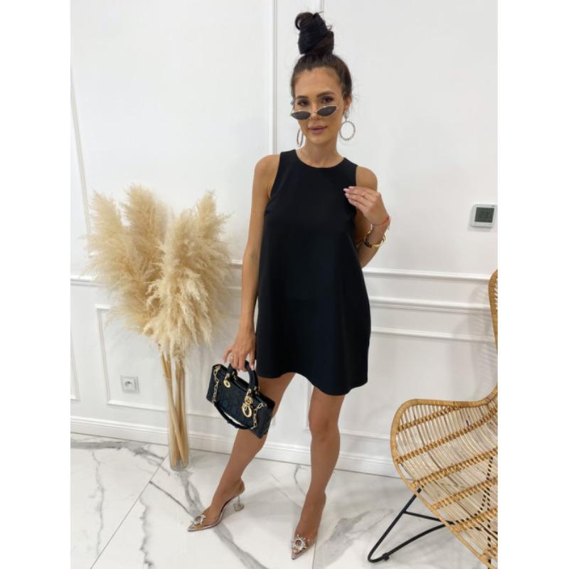 Women's New Solid Color Sleeveless Casual Top Women's Imitation Dress