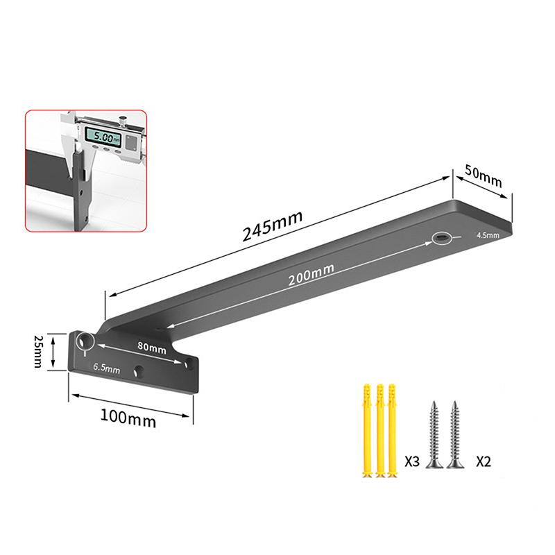 Suport raft de perete Trepied suspendat Suport raft Ascuns Fixat pe perete Raft de depozitare cu compartimentare Rafturi Suport unghiular Îngroșat