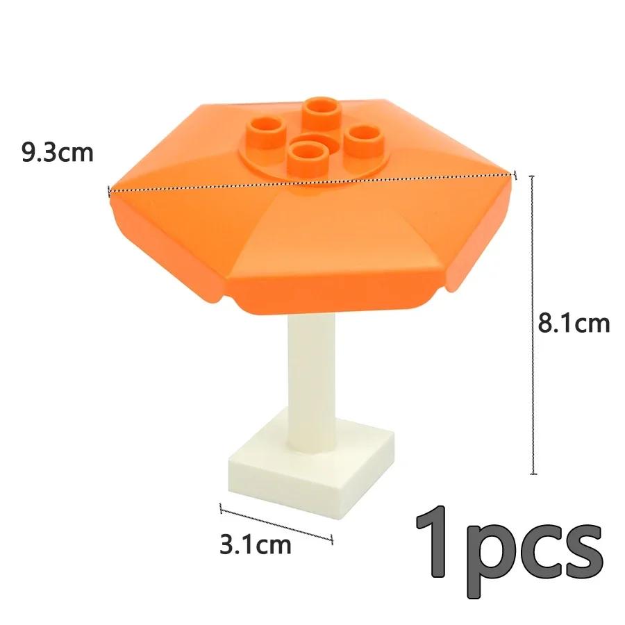 Store byggeklosser Slide Swing Seesaw Park Lekeplass Series Large Pillar Murstein Barn Barn Pedagogisk Leke Kompatibel Duploe