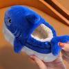 Soft Breathable Youngsters' Shark Slides Cute Cartoon Shark Slippers with Fabric Upper  EVA Sole
