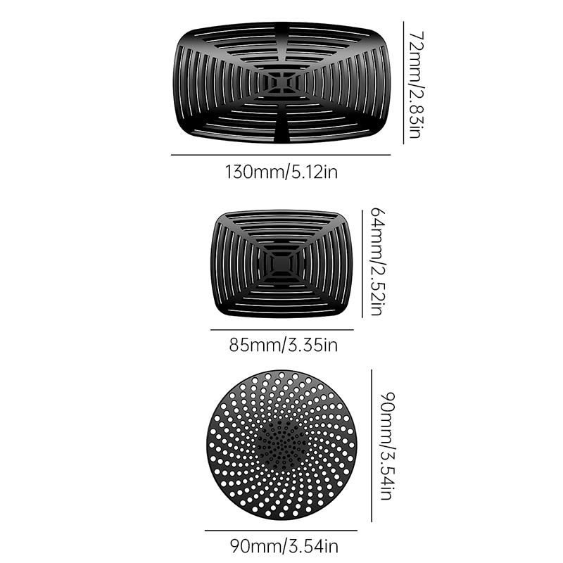 2pcs Car Air Conditioning Ventilation Cover Universal Anti-Direct Blowing Wind Baffle Outlet Panel Cover Car Accessories