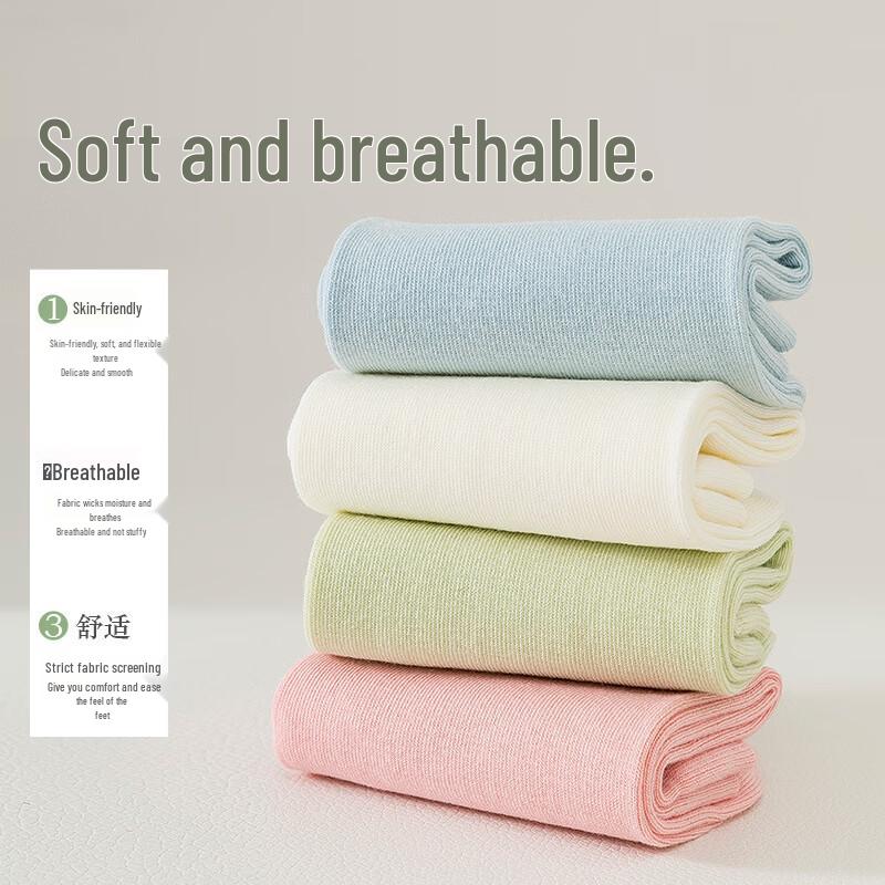 Yalu Women s Mid-Tube Stacked Crew Socks - 10-Pair Multi-Color Pack One Size