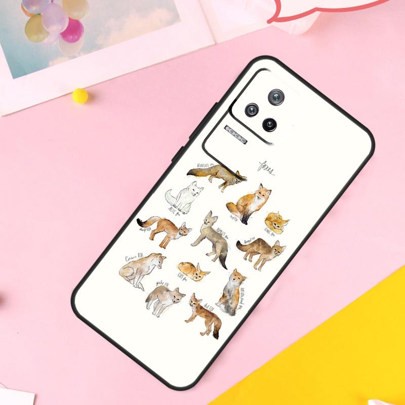 Fox Animal Pattern Case For Xiaomi 14 Ultra 13 11T 12T 13T Pro 12 Lite POCO X6 Pro M6 X3 X4 X5 M5s F3 F5 Cover