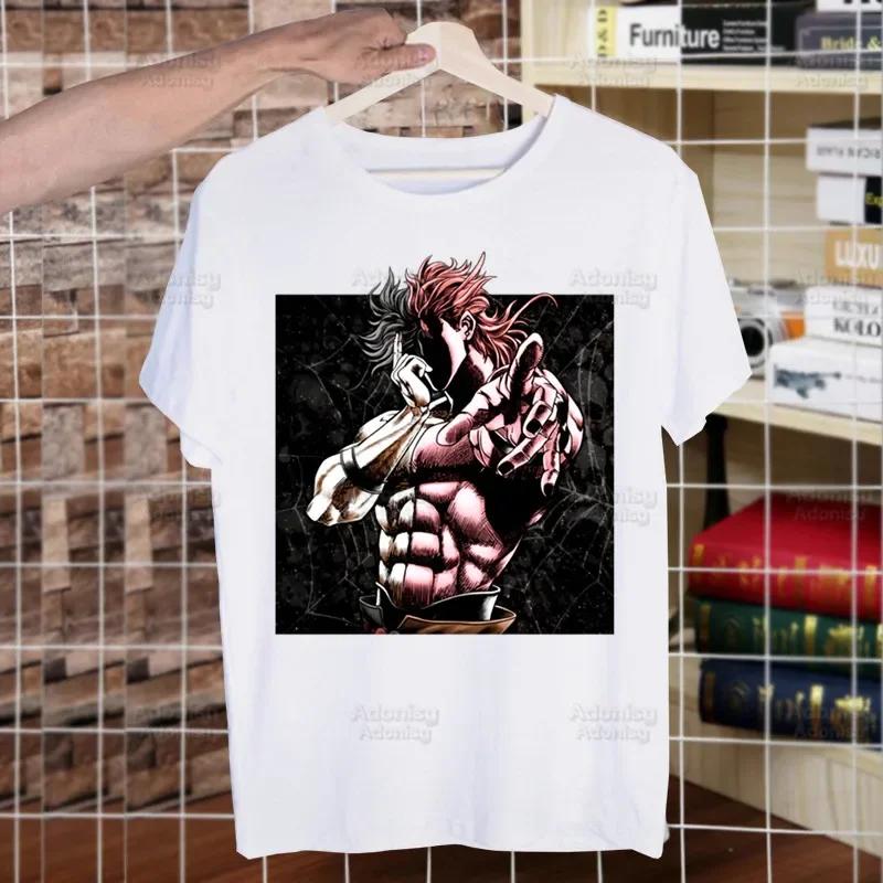 JOJO Manga Men Women T-shirt Crew Neck Fitted Soft JOJO's Bizarre Adventure Tshirt Tee Shirt Clothes Kujo Jotaro Anime T-shirt