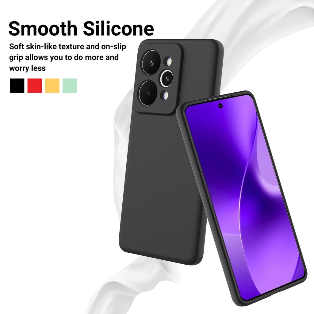 For Realme 15 Pro 5G Liquid Silicone Case Phone Back Cover with Hand Strap
