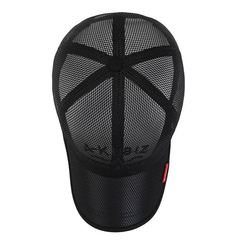 Herre Mesh Baseballcaps Pustende Sommercaps Pappa-hatt Utendørs Fiskehatter Snapback Trucker-caps