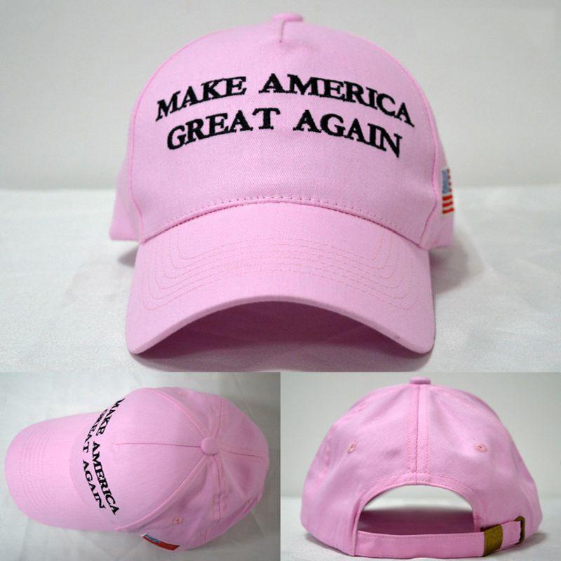 America Make Great Again Hat Donald Trump Us President Republican Cap Pink 2020