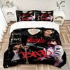Michael Jackson Bad Tour Print 3Pcs Bedding Setduvet Cover With 2 Bedropillowcase Home Birthday Gift
