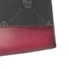 Used 11828 Nino GM 7931 New Logo Embossed Emblem Signature Rose Garden Pink Business Bag Crest Black Men's from Japan