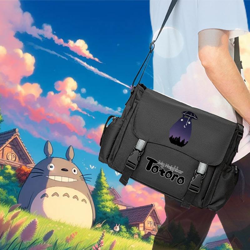 Totoro Miyazaki schoolbag boys and girls junior high school students backpack cartoon animation backpack fashion trend travel bag
