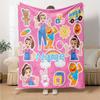 Custom Name Ms. Rachel Theme Printed Blanket - Perfect for Couch, Bed, Travel & Outdoor Use | Machine Washable, Cozy & Durable.