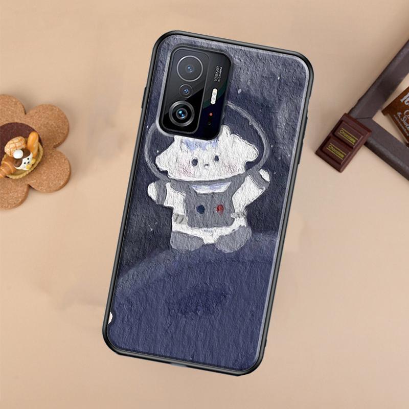 Kawaii Bears Rabbit Oil Painting Case For Xiaomi 14T 11T 12T 13T Pro 13 14 Ultra POCO X7 Pro X3 X5 F3 F5 F6 M6 X6 Pro Cover