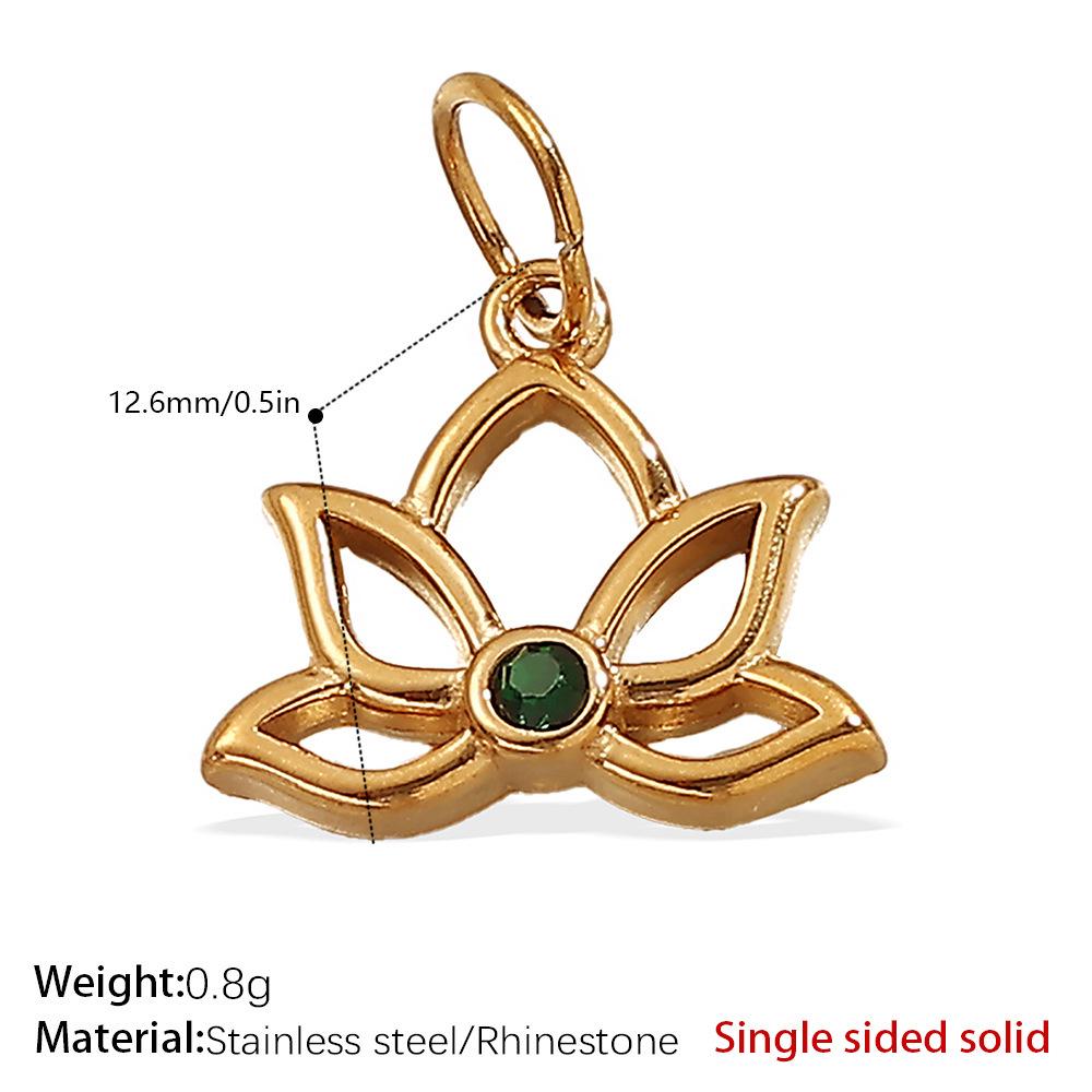 European & American Titanium Steel Rose Pendant - Creative DIY Necklace Accessory Collection