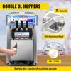 Macchina per Gelato Commerciale 18L/H 1200W da Banco Soft Serve Maker