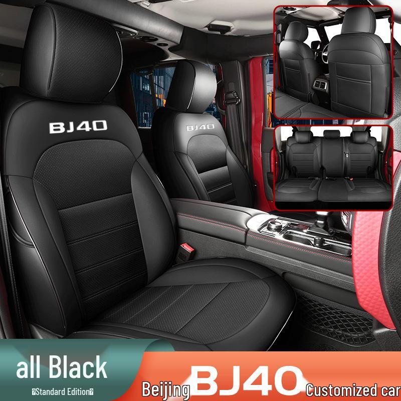 Durable Leather Seat Covers for Beijing BJ40 - Full Coverage, Year-Round Use, 5-Seat Fit