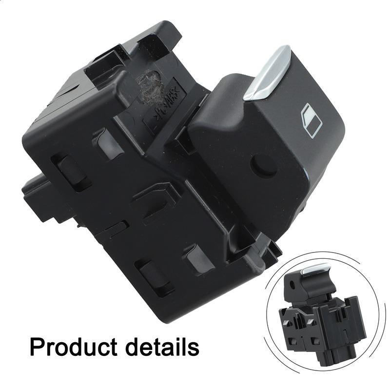 Black Glass Switch Car Glass Switch ABS Anti-Corrosion Black Non-Deformation OEM Number H1BT-14529-AA Practical Design