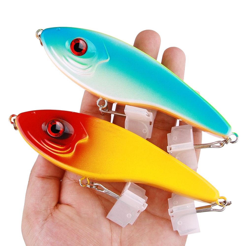 1PCS/Big VIB Sinking Swim Big Jerkbait Lipless Crankbaits Wobblers Vib Ratlin for Freshwater And Saltwater Pike Walleye