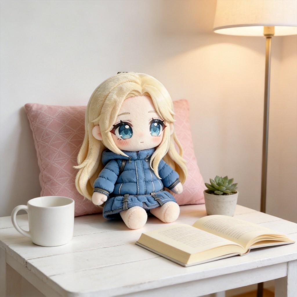 Pragmata Hugh Diana Plush Toy Game Character Stuffed Doll Collectible Soft Fluffy Figure Gift