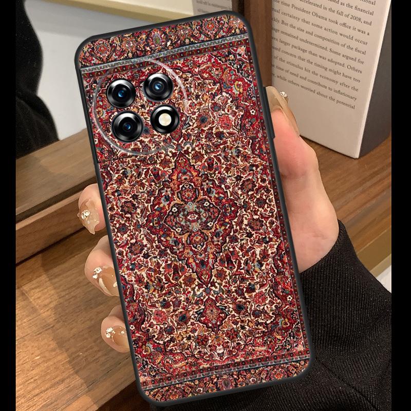 

Retro Ethnic Carpets Turkish Rug Case For OnePlus Nord 5 CE 2 3 4 Lite N10 N20 N30 OnePlus 13R 12R 10T 13s 10 11 12 13 Cover OnePlus 13