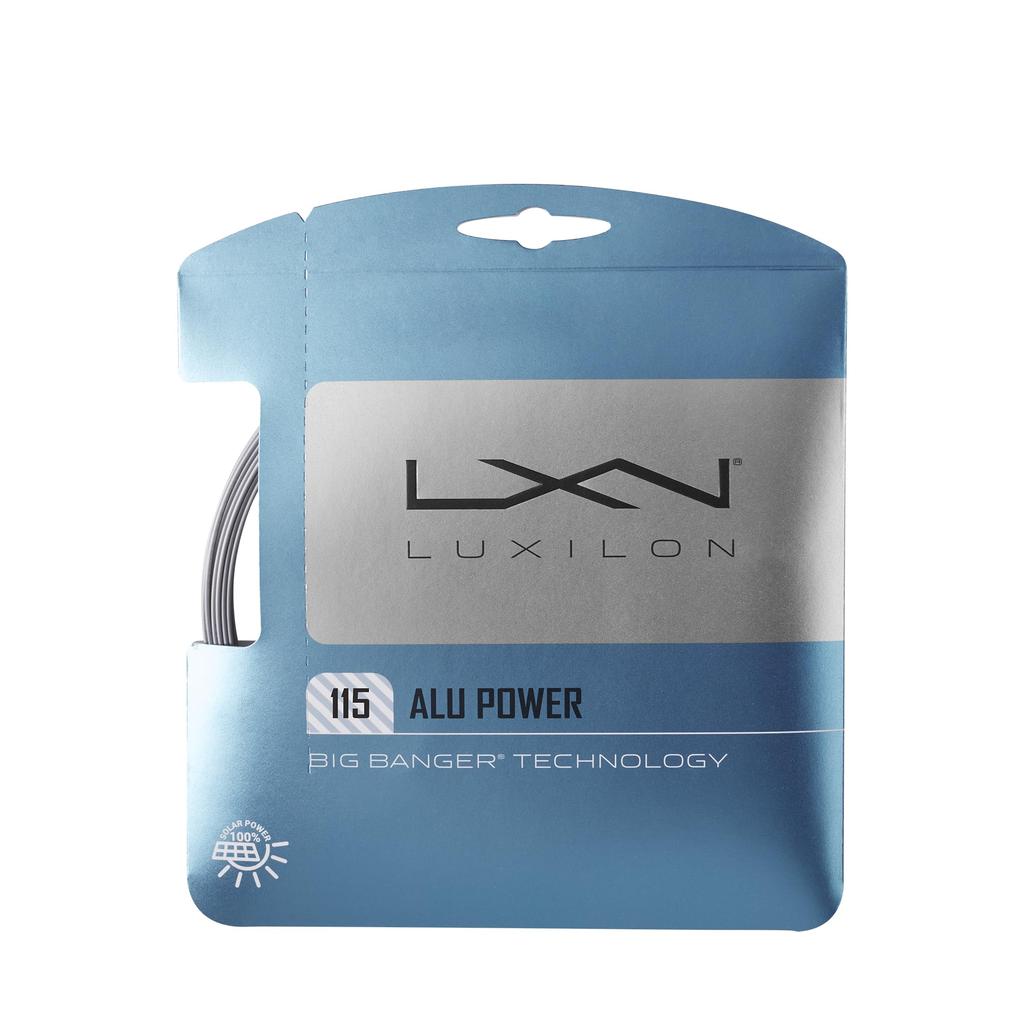 LUXILON ALU POWER 115 Tennis Single String String, Silver, WR8302001115, (1.15mm)