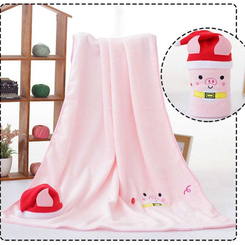 

Творческий милый мультяшный подарок 80x100 см Санта-олень снеговик рождественская свинья шапка pig