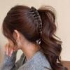 Vintage Leopard Print Banana Hairpin Ponytail Twist-up Clip for Displaying Hair Volume At The Back of The Head - Clip