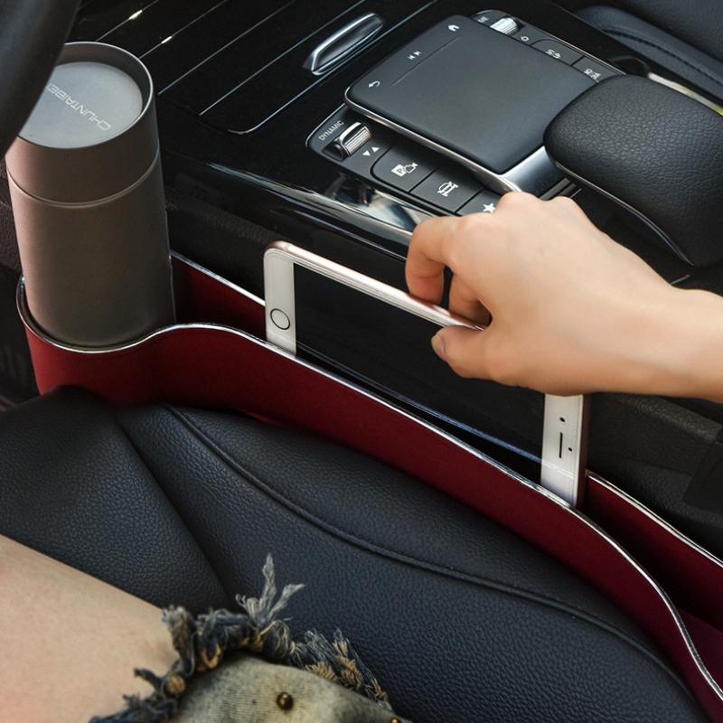 2 Pack Car Front and Rear Seat Gap Cup Holders Multifunctional Car Organizer Box for Car Organizing Storing Interior Accessories