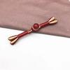 Imitation Jade Beads Cloth Button, Chinese Frog Closure Buttons, Knot Fastener, Decorative Cheongsam, 5 Pairs