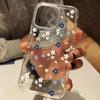 Aesthetic Floral Clear Phone Case for iPhone 17 Pro Max Cases iPhone 17 16 11 14 13 15 12 XS X XR 7 8 Plus 17 Air Acrylic Cover