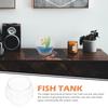 3 peças Tanque de Mesa Tigela Pequena de Plástico Para Decoração de Casa Escritório, Recipiente Transparente para Micro Paisagem, Tanque para Betta, Mesa