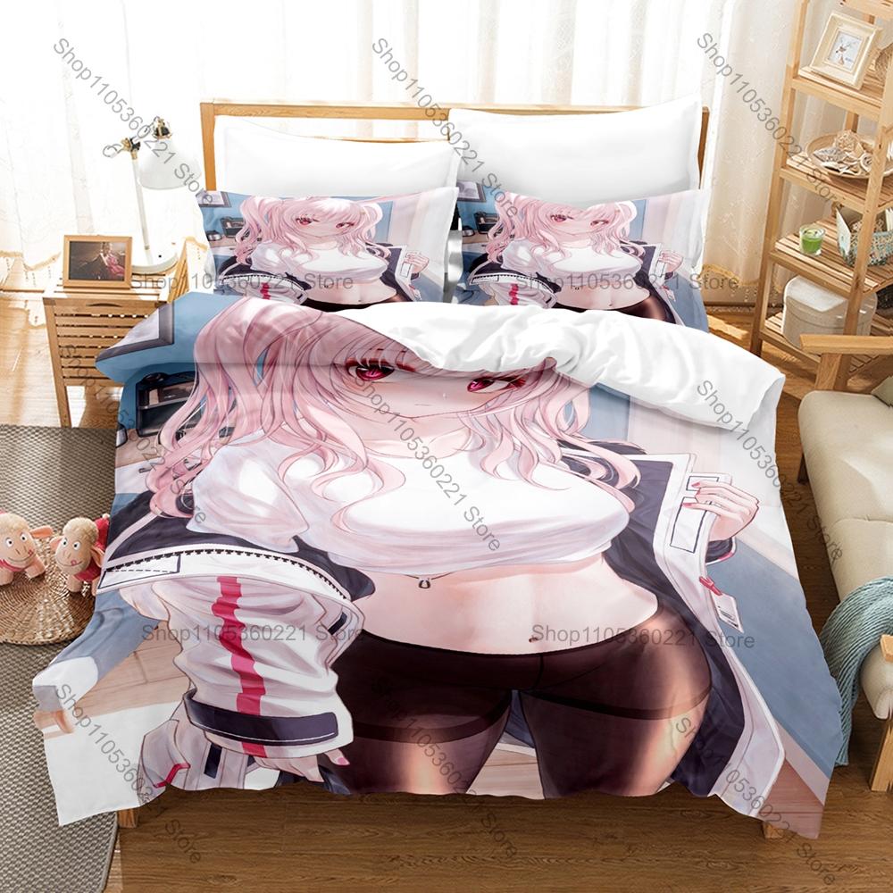 Manga Anime Bedding Set 3Pcs Tsumi no Hahen Exquisite Dark Style Print Stylish Bedroom Decoration For Collectors