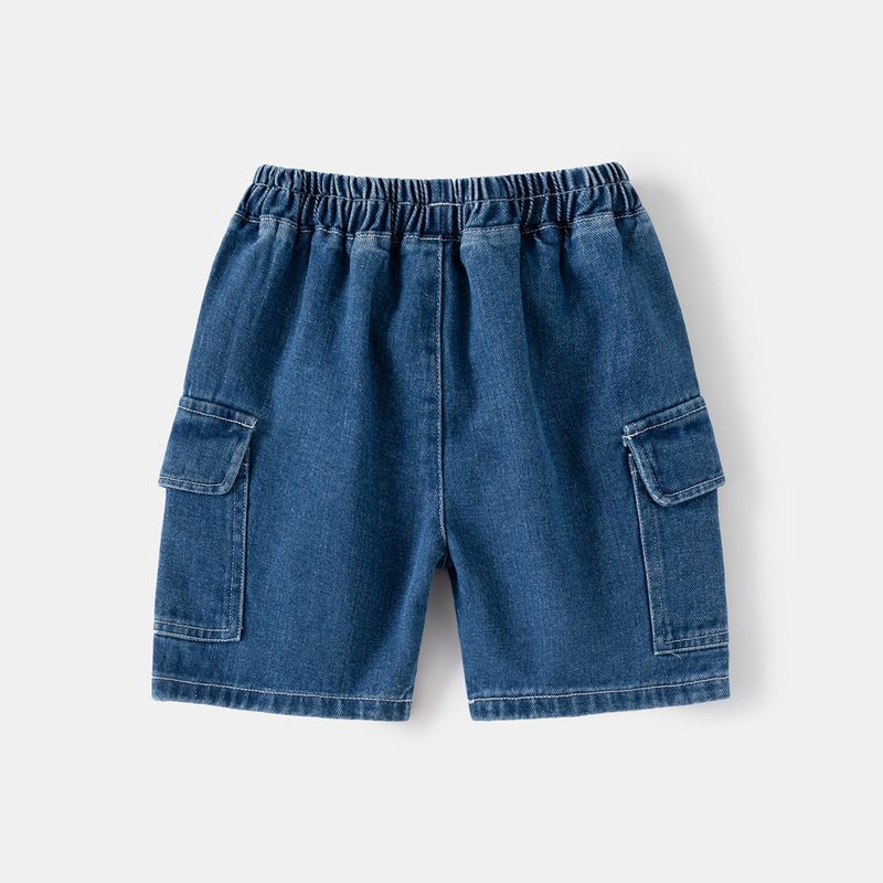 Small Children's Clothing Summer Boys Cargo Pants Denim Pants Fifth Pants Kids Pocket Baby Boy Shorts Bermuda Shorts