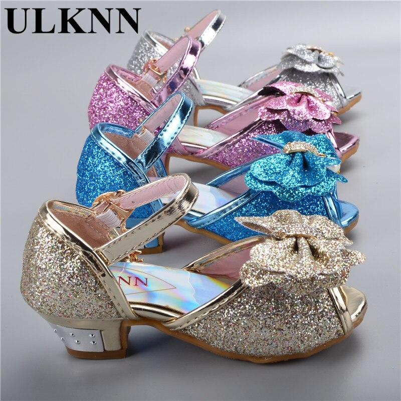 Sandales à Talons Pour Fille - Modèle Princesse Coloré Avec Boucle - Talon Petit Et épais - Tendance été 2025