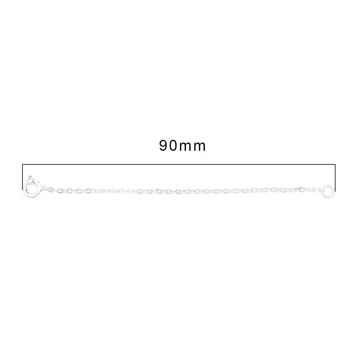 

Медное латунное ожерелье, удлинительная цепочка, объемный браслет, удлиненная цепочка, удлинитель хвоста с пружинными зажимами для изготовления ювелирных изделий своими руками 90mm серебряный