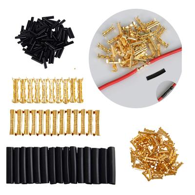 453 U-Terminal Lug Wire Butt Joint Docking Connector Line Pressing Button Quick Connect With Heat Shrinkable Tube 0.5-1.5mm2