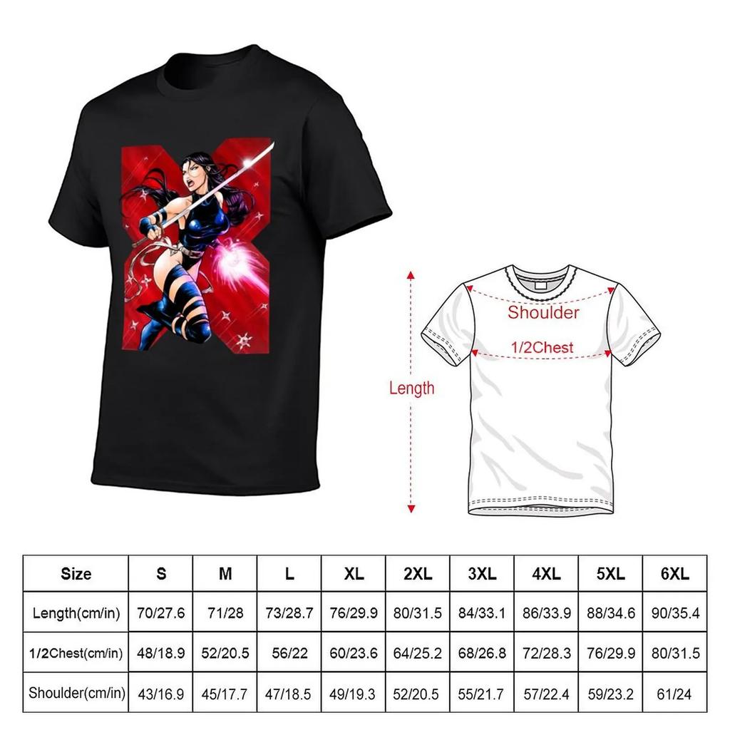 Psylocke T-Shirt Blue Archive Shirts Graphic Graphic T Shirts Anime T Shirts T for Men Cotton