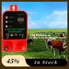 A60z10km Solar Panel Electric Fence Energizer For Poultry Equipments And Garden Fence With Portable Power US Plugmay