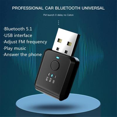 Mini FM Sender Auto Bluetooth 5,1 Adapter Freisprechen Anruf Fm Radio Musik Player Auto Wireless Audio Receiver Auto Zubehör