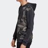 Adidas Originals Camo Full-Zip Hooded Jacket Men Outerwear Black ED7073