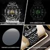 BINBOND Orginal Men's Waterproof Luminous Quartz Watch For Men Luxury Auto Date Sturdy Wristwatch Casual Reloj