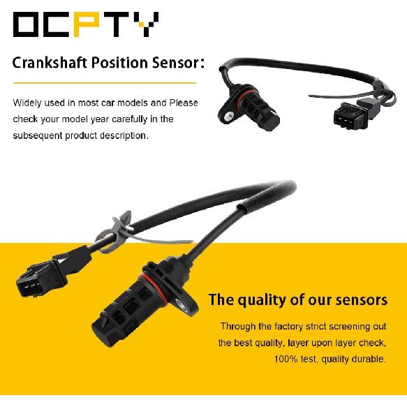 

Crankshaft Position Sensor for Hyundai Sonata 2006-2015, Tucson 2010-2015, Santa Fe 2010-2014, for Kia Forte 2010-2013, Forte Koup 2010-2013, Optima