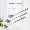 Thickened Stainless Steel Stir-Fry Ladle with Wooden Handle