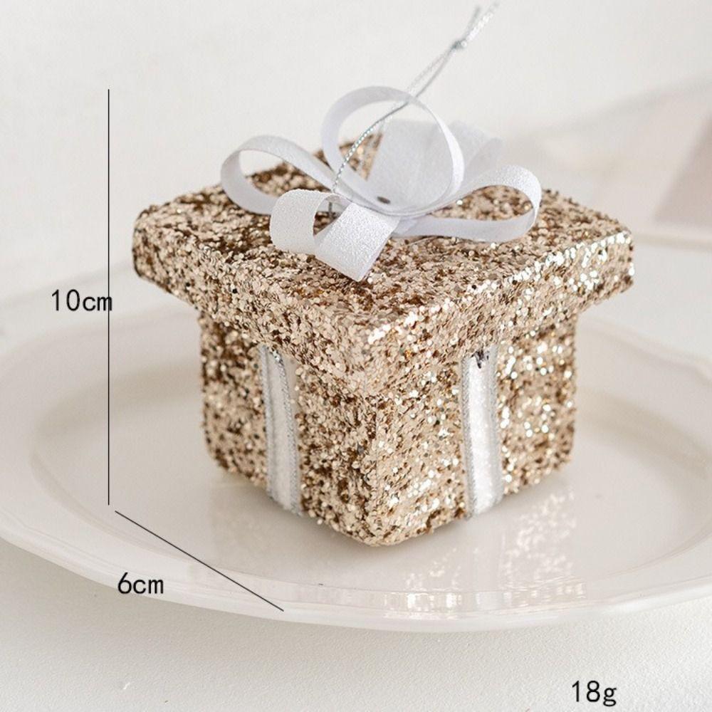 Durable Foams Christmas Tree Balls 8cm Sequin Christmas Decor Shiny Hanging Xmas Baubles Christmas Party Supplies